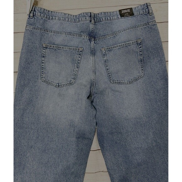 H&M Divided Jeans Womens 90’s High Waist Baggy Jeans Y2K Blue Medium Wash XXL - Picture 4 of 9